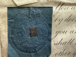 c1805 Original King George III British Army Military Commission on Vellum – Napoleonic Wars – Blue Revenue Stamp