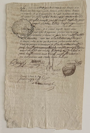 18th Century Revolutionary War Era Financial Legal Document