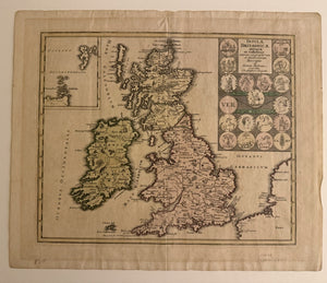Christoph Weigel c1720 Map Of Great Britain