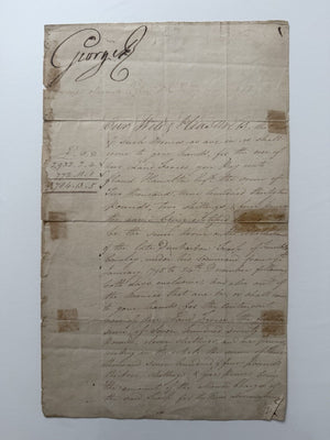 1805 Letter Signed By King George III