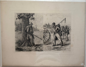 Civil War Illustration: Edwin Forbes, 1876, Plate 8b