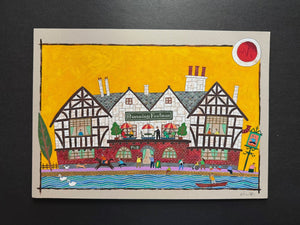 Okumura Yuzuru signed artist proof, Running Footman