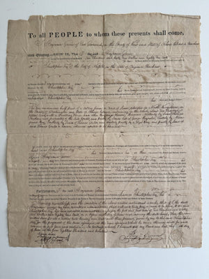 1817 Rhode Island Mortgage Document - Greene