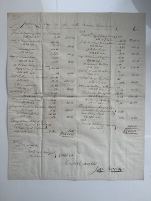 Jacob Brown Signed Document