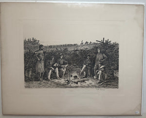 Civil War Illustration: Edwin Forbes, 1876, Plate 12b