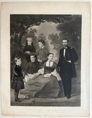 General Grant and hisFamily, original 1868 print.