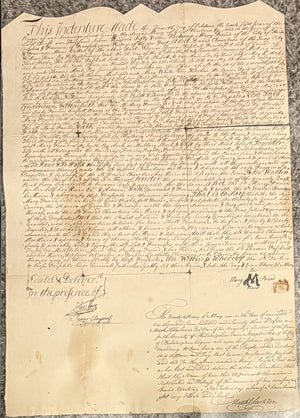 Colonial Era Indenture, 1686, Philadelphia, Mulberry And Arch Street