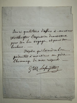 George Washington De Lafayette ALS