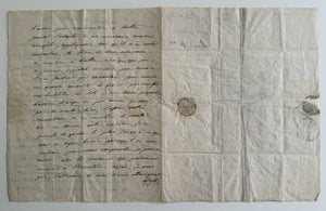 Marquis de Lafayette. ALS 1827 French Manuscript