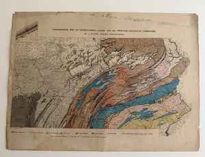 Topographical Map of Pennsylvania