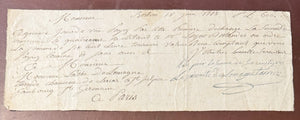 1778 Bordeaux France Bill of Exchange
