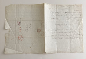 1836 Benjamin Pierce Signed Letter
