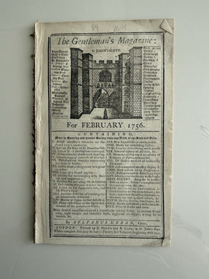 RARE COMPLETE 1756 ISSUE – GENTLEMAN’S MAGAZINE