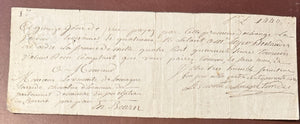 18th-century French manuscript document,