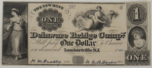 1840 Remainder Note New Hope/Lanbertville