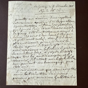 1835 Georges Washington De Lafayette ALS - American Farewell Tour - Uniontown PA