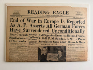 Collection of World War II "event" newspapers.