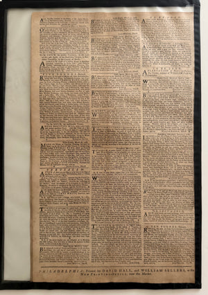 1768 Pennsylvania Gazette – Pre-Revolutionary America – Townshend Acts – Earl of Shelburne – John Dickinson's Letters from a Farmer