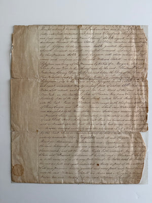 c1769 Exceptional Colonial New York Mortgage for Manhattan Waterfront Property – Abraham P. Lott – Witnessed by Abraham De Peyster