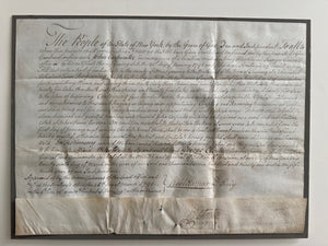 1791 New York Land Patent Personally Signed by Governor George Clinton – Revolutionary Era – 400 Acres on the New York Frontier