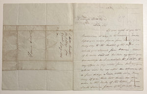 Exceptional 1836 Letter & Samuel Colt Signed Payment Order – One Month Before the First Colt Revolver Patent