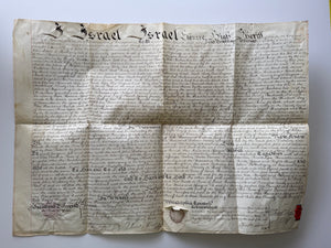 1803 Philadelphia Sheriff's Deed Signed by Israel Israel – High Sheriff of Philadelphia – Judicial Sale – Germantown Property – Large Folio Manuscript