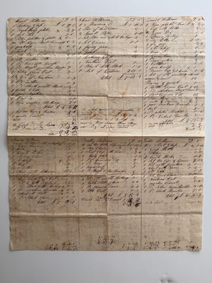 c. 1760–1780 – Colonial Estate Division & Household Inventory Manuscript – Williams Family Probate – Original 18th Century American Manuscript