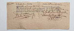 1776 Edmund Physick Signed Pennsylvania Quit-Rent Receipt — Penn Proprietary Land