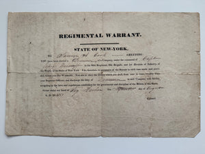 1838–1844 New York State Militia Documents — Samuel H. Cook, Musician & Drummer