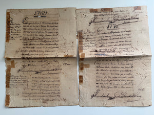 1769–1771 Spanish Colonial Venezuela Land & Royal Treasury Archive — Coro & San Sebastián