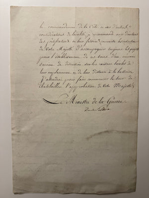 NAPOLEON BONAPARTE — APPROVAL OF A COASTAL DEFENSE TOWER AT CHÂTELAILLON, 1811