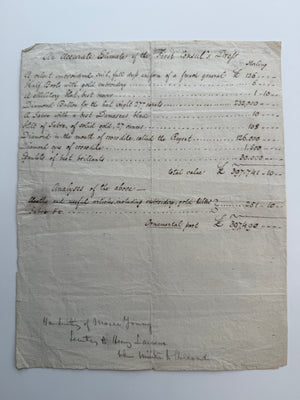c1821 Napoleon’s Diamonds and Jeweled Dress — Early 19th-Century Manuscript Attributed to Moses Young
