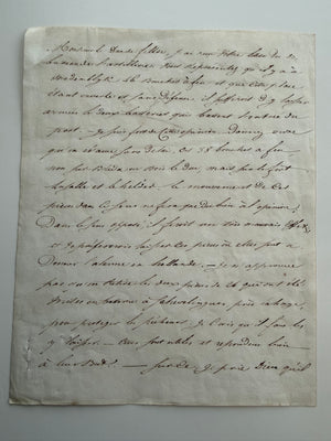 NAPOLEON I — SIGNED 1813 LETTER ON DUTCH COASTAL DEFENSE AND PUBLIC OPINION