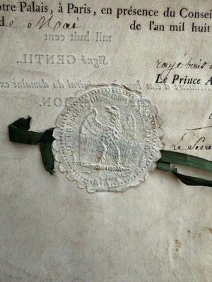 CAMBACÉRÈS — 1811 IMPERIAL ENDOWMENT PATENT FOR COLONEL JEAN GÉRARD BONNAIRE