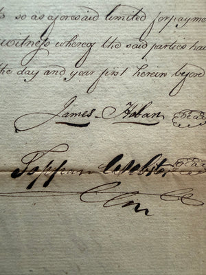 James Hoban and William Thornton Signed 1815 Washington, D.C. Land Indenture — Architects of the White House and U.S. Capitol