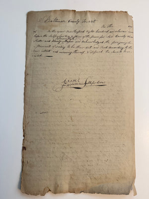 1811 Baltimore County “Bare Hills” 99-Year Renewable Lease — Thomas Rutter to Solomon Hook