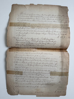 Lord North Signed 1780 British Treasury Warrant—Revolutionary War-Era Diplomatic Payments