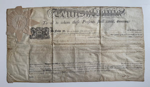 THOMAS MIFFLIN—SIGNER OF THE U.S. CONSTITUTION—1795 PENNSYLVANIA LAND PATENT WITH GREAT SEAL