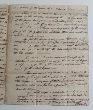 1820 SAMUEL AUGUSTUS FOOT—IMPORTANT CONGRESSIONAL LETTER ON PUBLIC LANDS, HENRY CLAY AND THE MISSOURI CRISIS