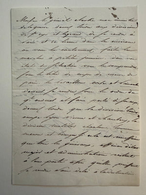 NAPOLEON I — SIGNED 1808 LETTER DIRECTING NEWSPAPER REPORTS OF EXPEDITIONS TO IRELAND AND SICILY