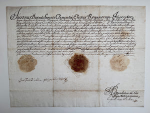 Joseph I, Roman Emperor — Signed Imperial Passport with Great Seal, 1708