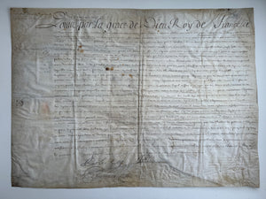 Louis XIV “The Sun King” — Signed Royal Letters Patent, Versailles, 1702