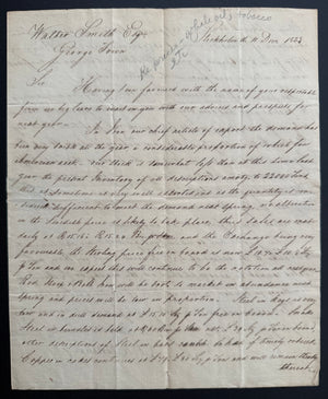 David Erskine, First U.S. Consul at Stockholm – Detailed Swedish-American Trade Letter, 1823