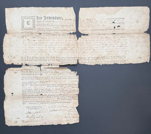 1773 Colonial North Carolina Indenture – Portsmouth Island, Carteret County – Silvanus Dixon and John Nelson