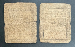 Benjamin Franklin–Printed Pennsylvania Colonial Currency, 1757 — Fifteen Shillings