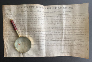 President James Monroe–Signed 1824 Missouri Land Patent — Early Federal Grant of 152 Acres