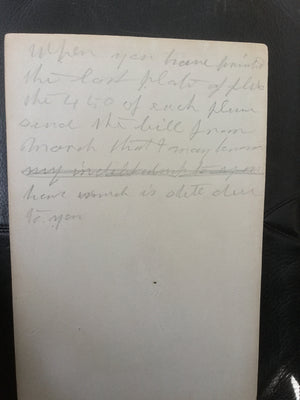 Lord-Hopkins Collection - Bridled Weasel, shop notes on back
